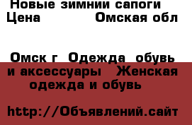 Новые зимнии сапоги  › Цена ­ 1 500 - Омская обл., Омск г. Одежда, обувь и аксессуары » Женская одежда и обувь   